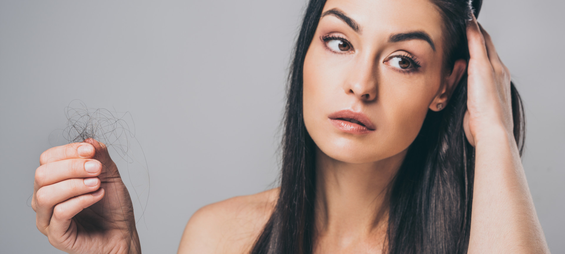 Patientin vor Ihrer Behandlung gegen Haarausfall